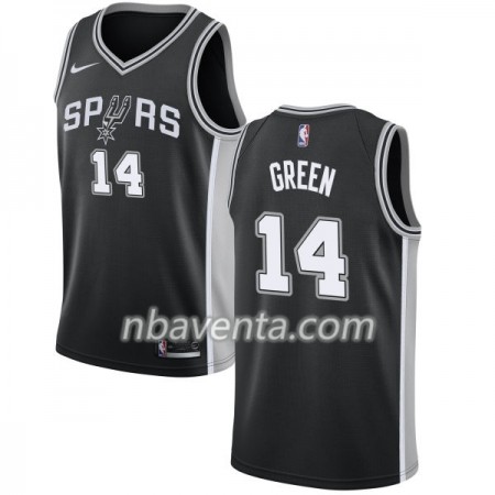 Camiseta Hombre San Antonio Spurs Danny Green 14 Nike 2017-18 Negro Swingman Camiseta Hombre San Antonio Spurs Danny Green 14 Nike 2017-18 Negro Swingman